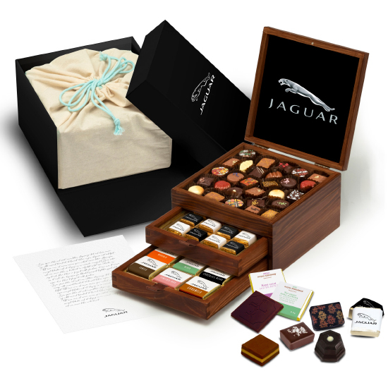 Cofre madera 3 pisos de chocolate premium