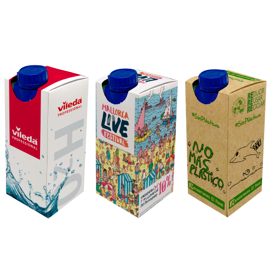 Tetra pack en funda impresa