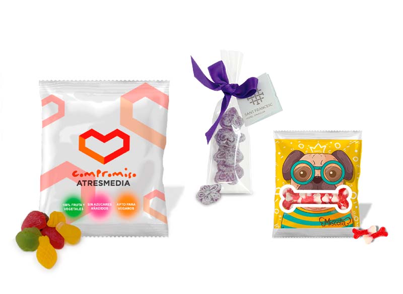 Caramelos en bolsas