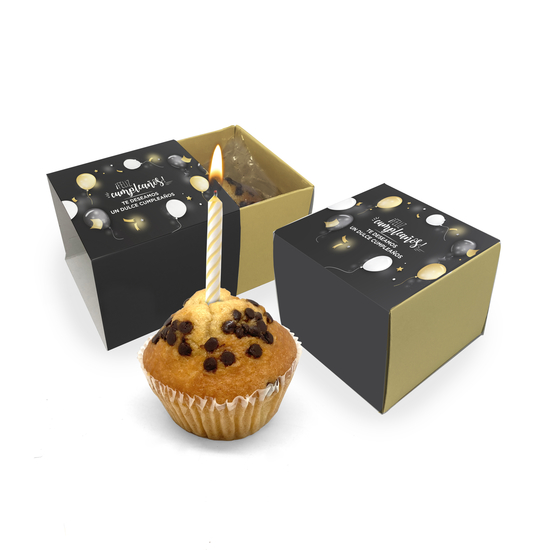 Cupcake con chispas de chocolate