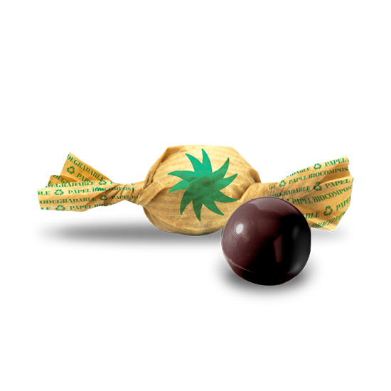 Bombón dos lazos papel kraft