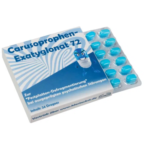 Caja de medicamentos con 24 caramelos