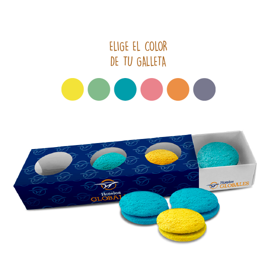 Galletas dobles rellenas colores