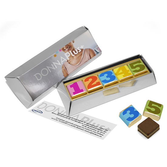 Lingote plata con 5 cortados