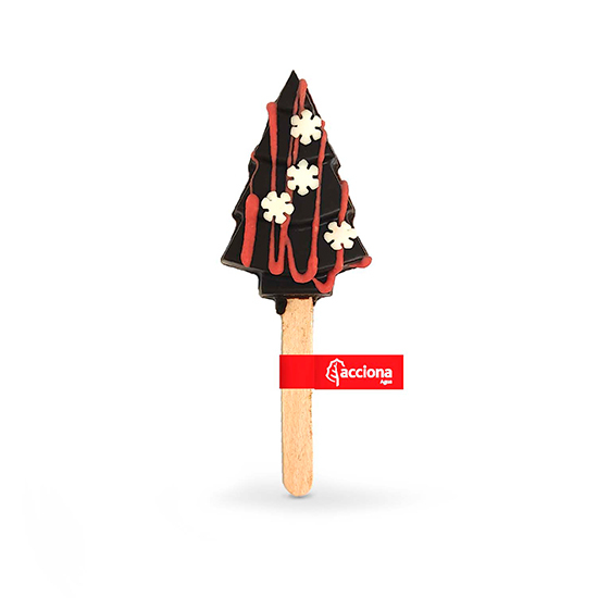 Piruleta abeto turrón