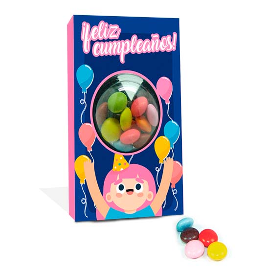 caja esfera con chuches