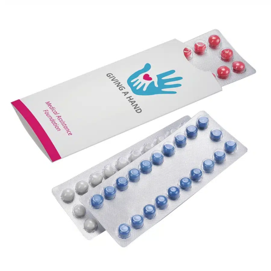 Sobre de medicamentos con 21 grageas