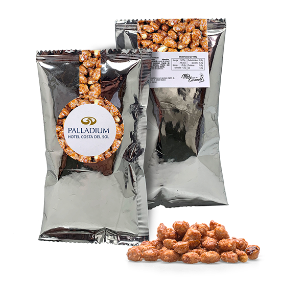 Bolsa de aluminio con 100g de frutos secos