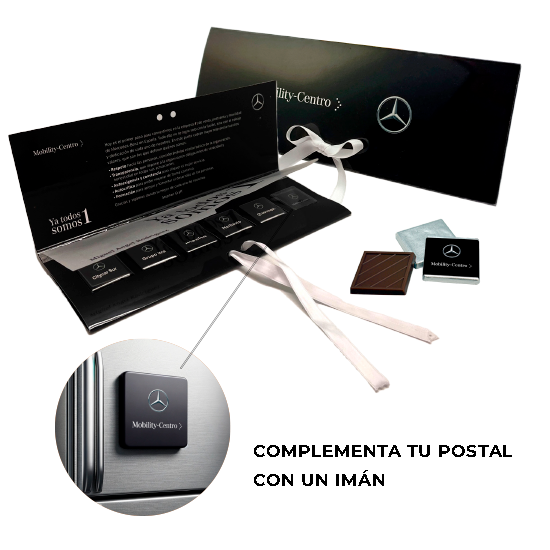Postal con 5 napolitanas con imán