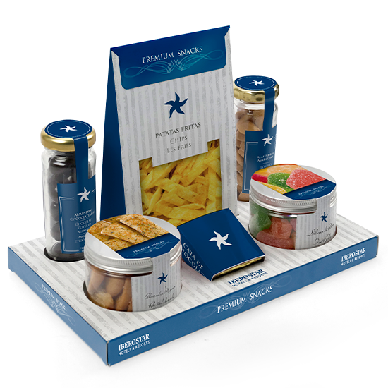 Bandeja snacks frutos secos
