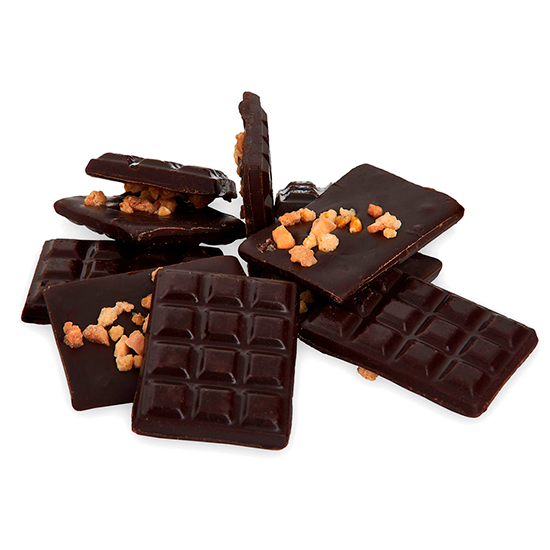 Bombón mini tableta chocolate negro