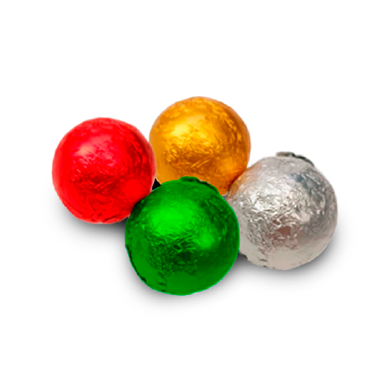 Bombón bola en aluminio