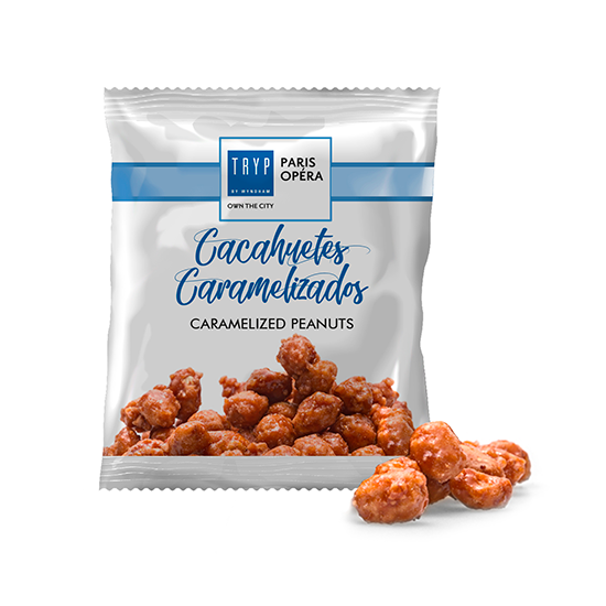 Bolsa de polipropileno con 60g de frutos secos