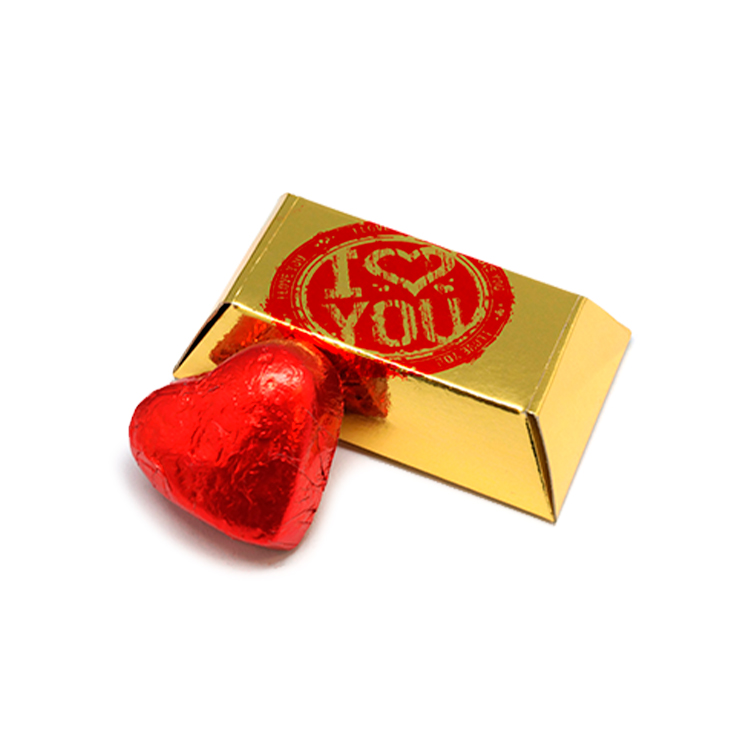 Lingote con bombones corazón